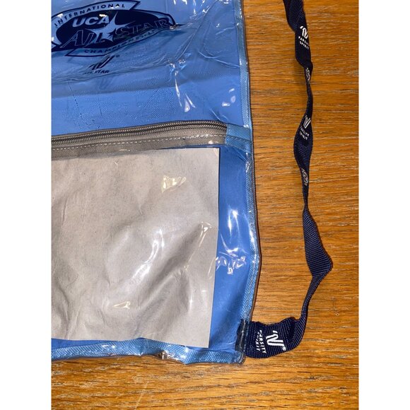 UCA All Star Championship Blue Drawstring Backpack With Zipper Pocket - Picture 3 of 4